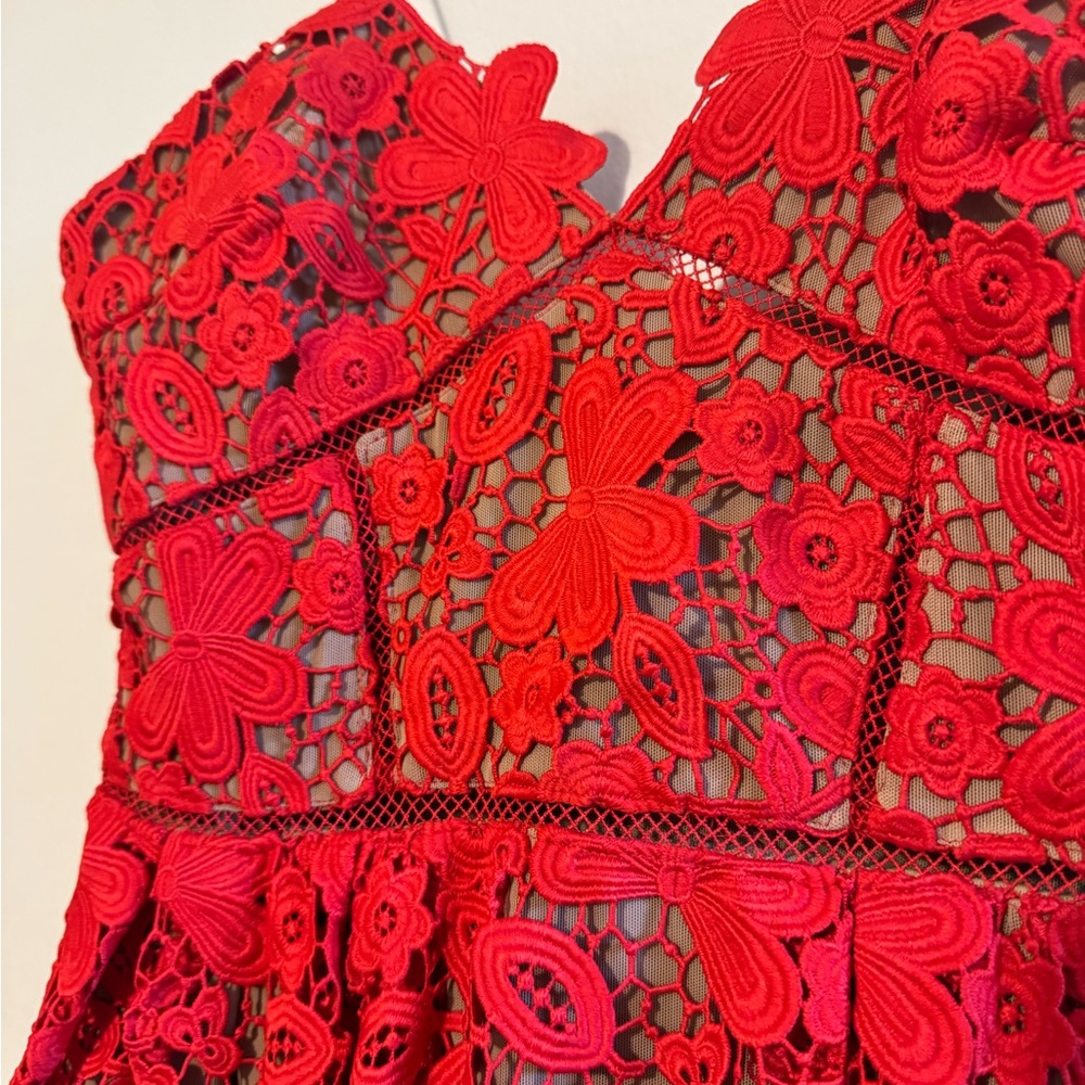 Self-Portrait Lace Pattern Midi Dress [BRAND NEW] — Size 8 - Picture 6 of 11